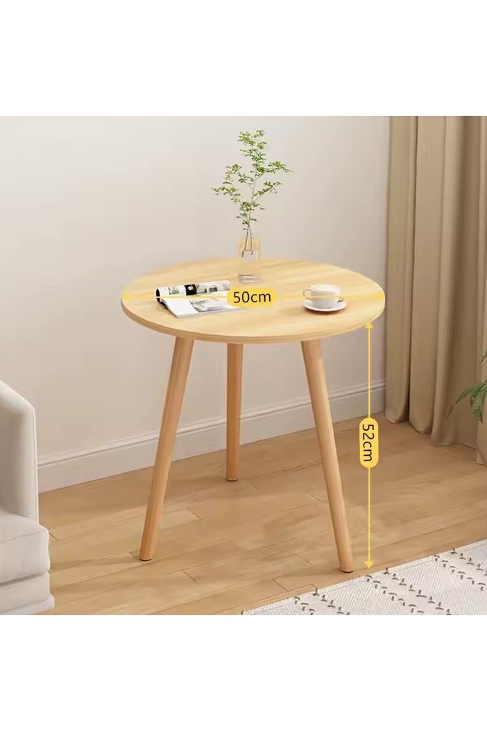 أولودينيز  طاولة  كبيرة الحجم عصرية ذات تصميم نوردي - طاولة خشبية مستديرة بطبقتين، مثالية لديكور المنزل وغرف المعيشة، متعددة الاستخدامات والأحجام  - Image 4
