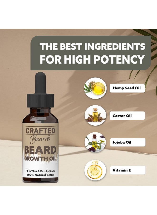 Crafted Beards Beard Growth Oil Beard Growth Serum Beard Oil For Men Growth Beard Growth Vitamins Beard Growth Beard Growth For Men Beard Growth Oil For Men 1 Fl Oz (1 Pack) - Image 4