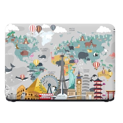 FineArts Full Body Laptop Skin Upto 15.6 inch Sticker Compatible for Dell/HP/Lenovo/Acer/Sony All Laptop Size Upto 14 to 15.6 Inch - Travel Around The World - Image 3