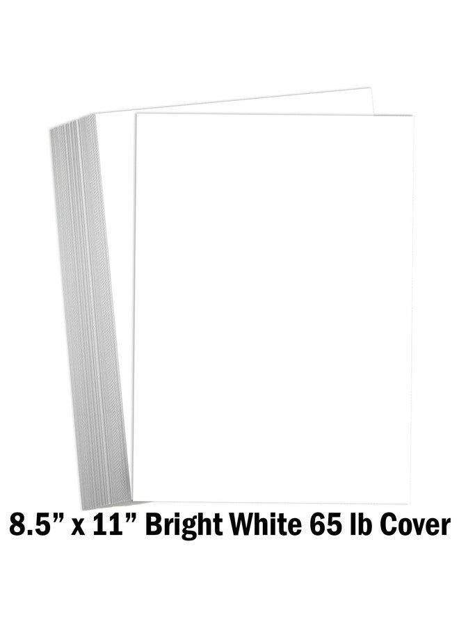 هاميلكو ورق بطاقات أبيض مقاس 8.5 × 11 بوصة سعة 65 رطلًا مكون من 50 حزمة (ساطع) - Image 2