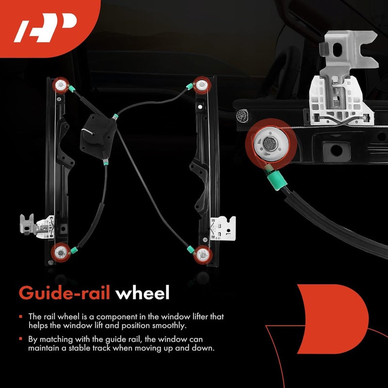 A-Premium Electric Power Window Regulator Without Motor for Nissan Sentra 2007-2012 Front Left Driver Side - Image 5