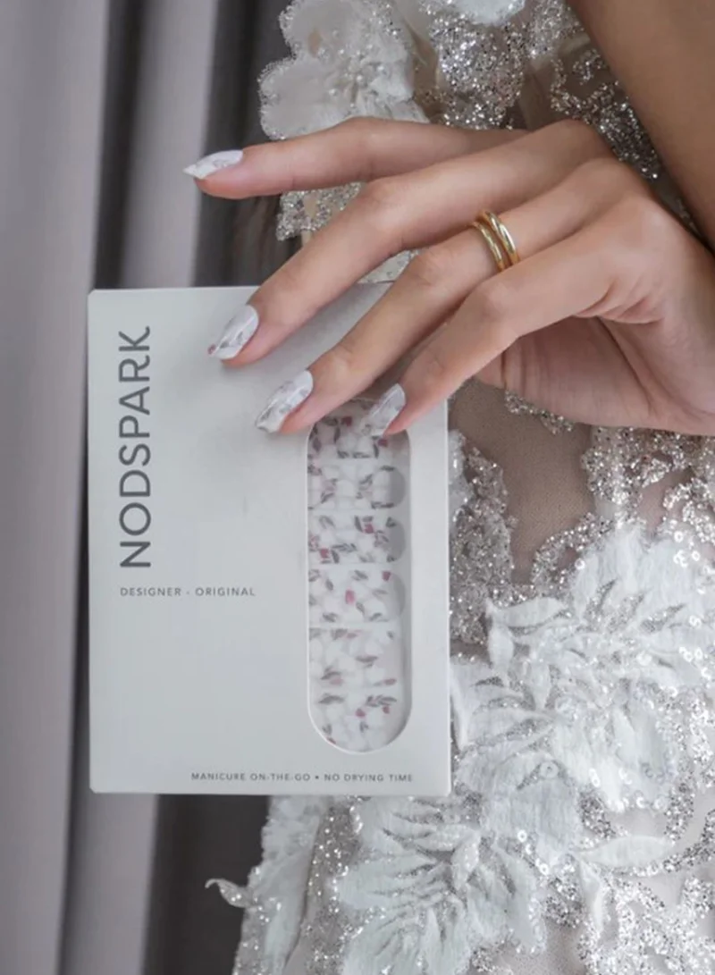 NODSPARK Nail Art Wrap - White Floral