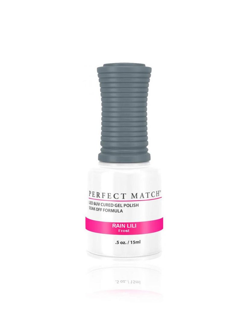 Lechat Perfect Match Gel Nail Polish 15ml Soak Off Long Lasting High Shine UV LED Gel Non Toxic Easy Application Wide Color Range for Manicure and Pedicure Rain Lili