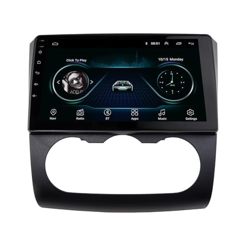 DKMUS Radio Stereo Bezel for Nissan Altima 2006-2012 Dash Installation Mount Trim Kit Fits 9" and Double Din (Manual A/C) - Image 3