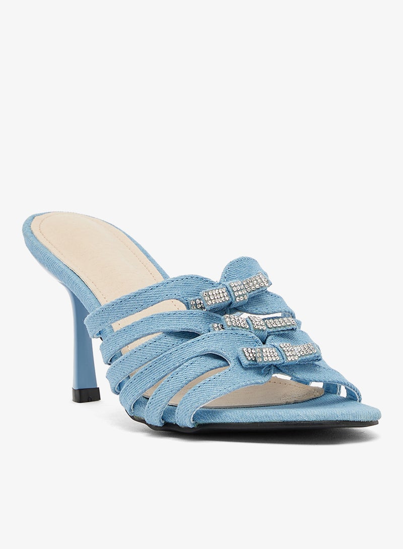 Ginger Buckle Wrap Mid Heel Sandals - Image 2