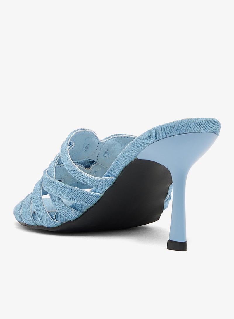 Ginger Buckle Wrap Mid Heel Sandals - Image 3