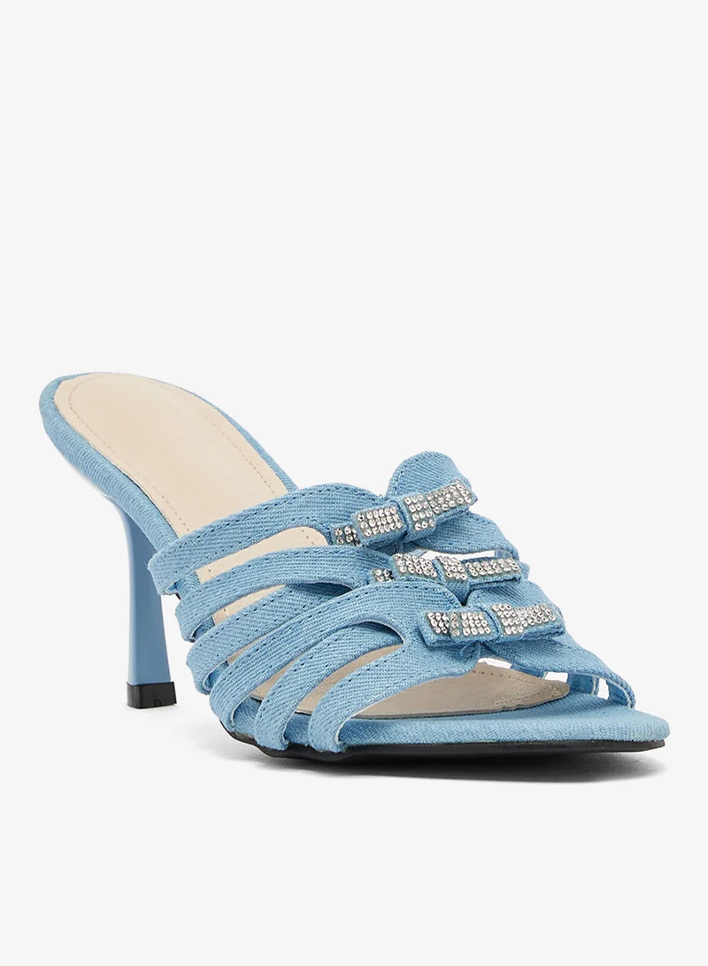 Ginger Buckle Wrap Mid Heel Sandals