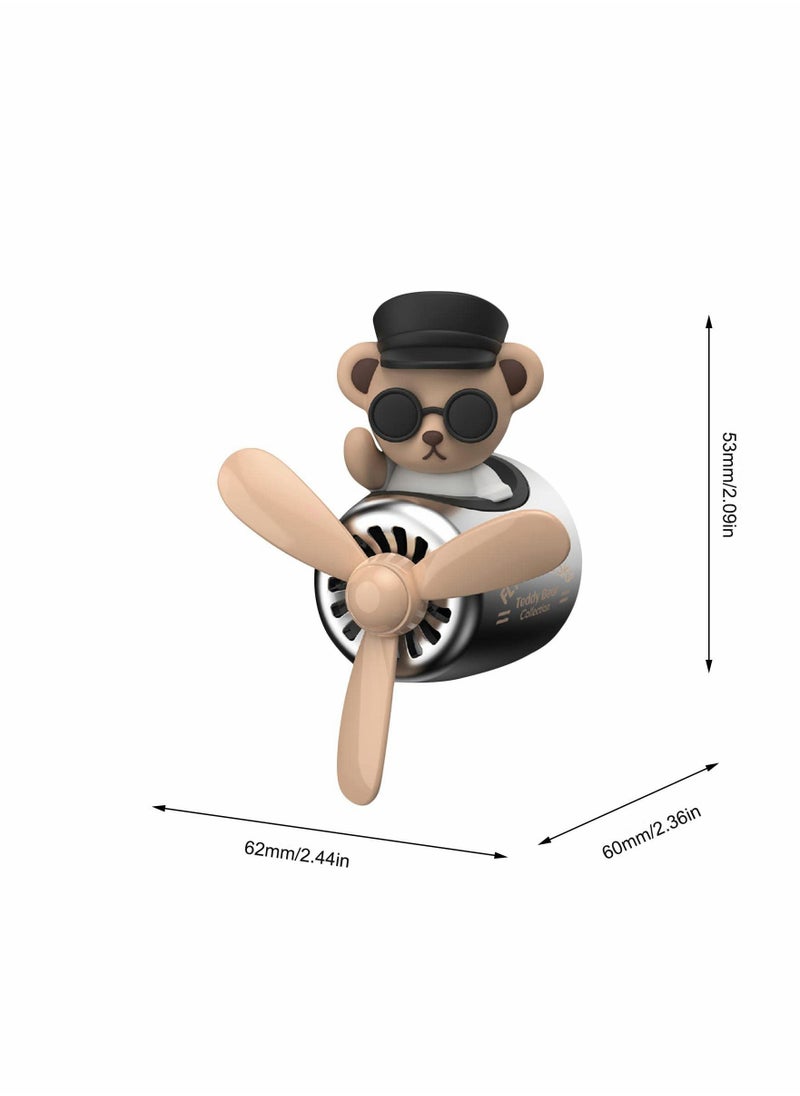 Excefore - Car Air Fresheners Vent Clips(Teddy bear) - Image 1