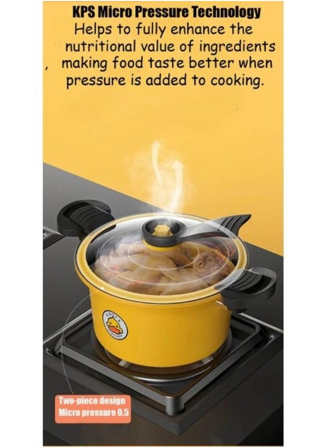 3.5Liters Multifunctional small pressure cooker non-stick quick soup MEDIUM Size 22 Cm -3.5Liters Multicolour