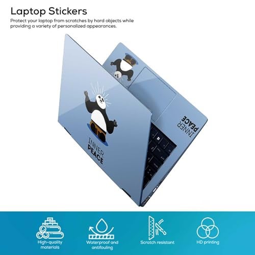 Inkykart DSGN 89 Full Body Laptop Skin Bubble-Free| Laminated| Removable| HD Quality Sticker for Laptops Upto 15.6 Inches Compatible with Hp/Dell/Acer/Lenovo/Asus etc. - Image 2