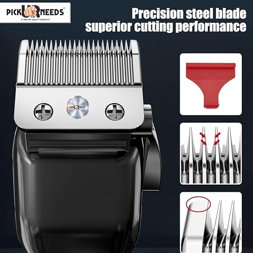 Pick Ur Needs Rechargeable Electric Hair Remover/Clippers/Trimmer For Men Professional Beard Moustache Shaver Cordless With Smart Digital Display - Image 4