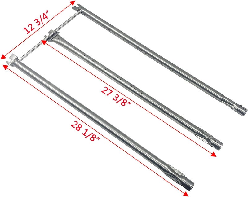 Direct Store Parts DA107 7508 Stainless Steel 3 Burner Tubes fits for Weber Genesis Silver B & C, Spirit 700 & Genesis Gold B/C (2002+), Spirit E-310 & E-320 (2007-2012) Gas Grills with Side Control - Image 2