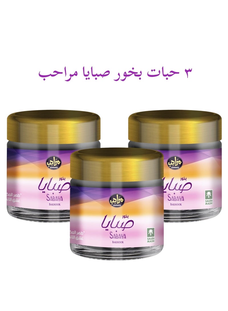 MARAHIB Sabaya Bakhoor 30 grams 3 pcs