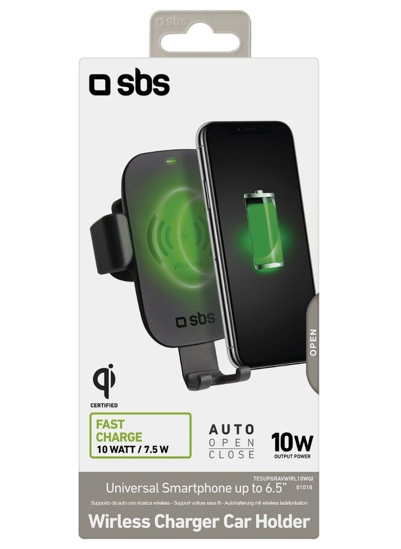 SBS - SBS Gravity Wireless Charger Car Holder, 10W Fast Charge - Image 1