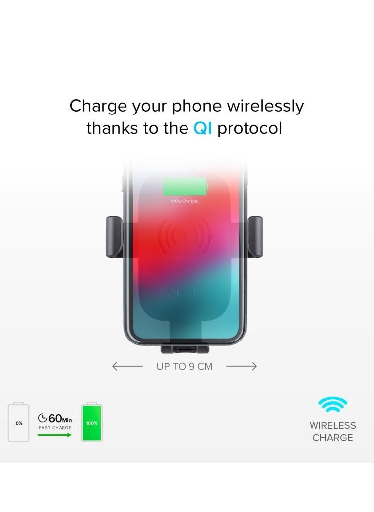 SBS - SBS Gravity Wireless Charger Car Holder, 10W Fast Charge - Image 1