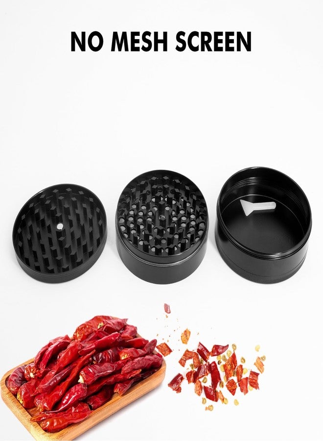 KINGTOP Grinder, Large 3" Spice Grinder (Midnight Black) - Image 3