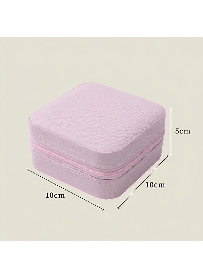 LAZER Jewellery Organiser Pink Portable Storage Box for Women - Image 2