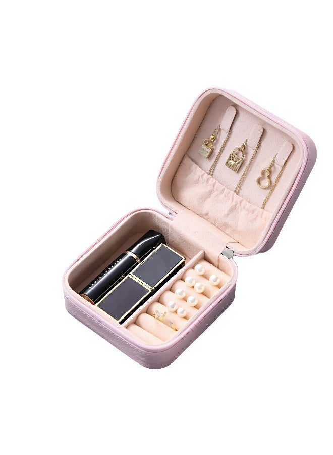 LAZER Jewellery Organiser Pink Portable Storage Box for Women - Image 4
