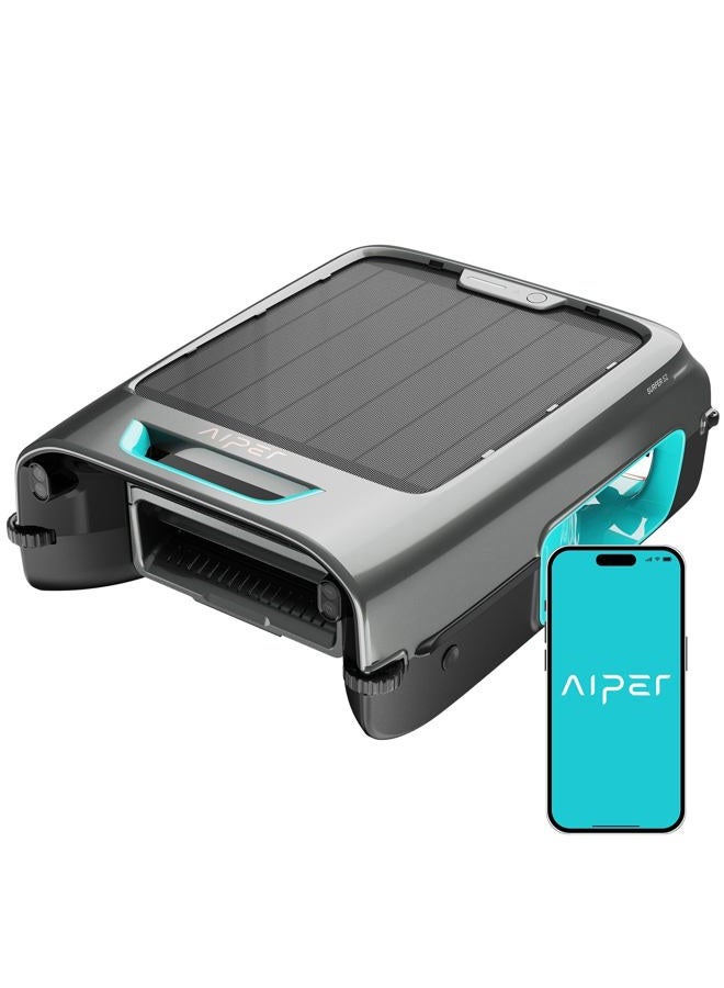 Aiper Surfer S2 Robotic Solar Pool Skimmer with APP Support, 24/7 Cleaning, Dual Charging Modes, Smart Obstacle Avoidance, Ideal for All Swimming Pool Types - Image 1