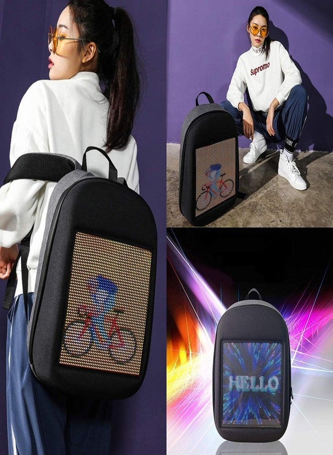 THE CLASSY CONCEPT LED Laptop Backpack - Stylish Illuminated Travel Bag for Men & Women, Tech & Everyday Use (BLACK) - Image 5
