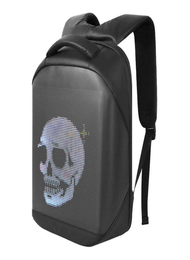 THE CLASSY CONCEPT LED Laptop Backpack - Stylish Illuminated Travel Bag for Men & Women, Tech & Everyday Use (BLACK) - Image 1