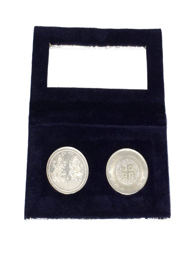 RELBEES German silver coin 10 Grams pack of 2(4 coins)/wedding gift/Diwali gifts items/Corporate/Dhanteras/Gift/Anniversary/Birthday with velvet gift box - Image 2