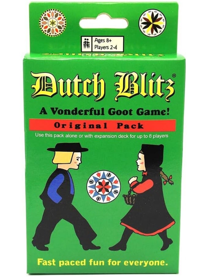 Generic - Dutch Blitz: The Original Fast Paced Card Game, Contains 160 Cards, Quick and Easy to Learn, Great Family Game, Fun for Everyone, for 2 to 4 Players, for Ages 8 and Up - Image 1