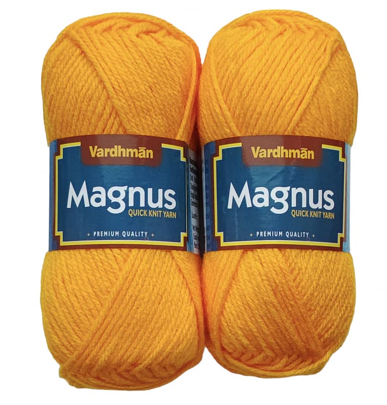 KYSS Vardhman Magnus Wool 300 gm Thick Yarn 1 Ball 100 gram Each Best Used with Knitting Needles Crochet Needles Wool Yarn for Knitting Dyed Shade no19 - Image 1
