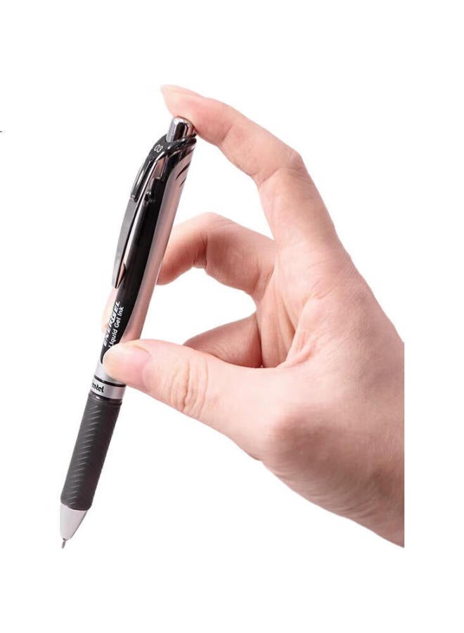 Pentel Bln73 Retractable Gel Pen, Stylish 0.3Mm Signature Pen, Business And Student Quick-Drying Ink Pen, Office Supplies Stationery, Black Single Pen - Image 2