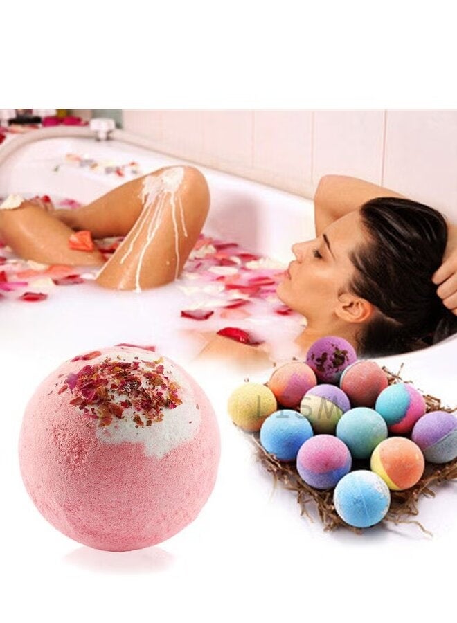 Generic Scented Bath Bombs with Refreshing Scents & Skin Moisturizing Ingredients – Deep Hydration & Luxurious Relaxation Experience – Infused with Shea Butter & Coconut Oil – Suitable for All Skin Types(color may vary)  - Image 1