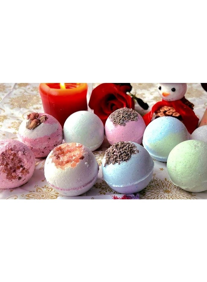 Scented Bath Bombs with Refreshing Scents & Skin Moisturizing Ingredients – Deep Hydration & Luxurious Relaxation Experience – Infused with Shea Butter & Coconut Oil – Suitable for All Skin Types(color may vary) - Image 5