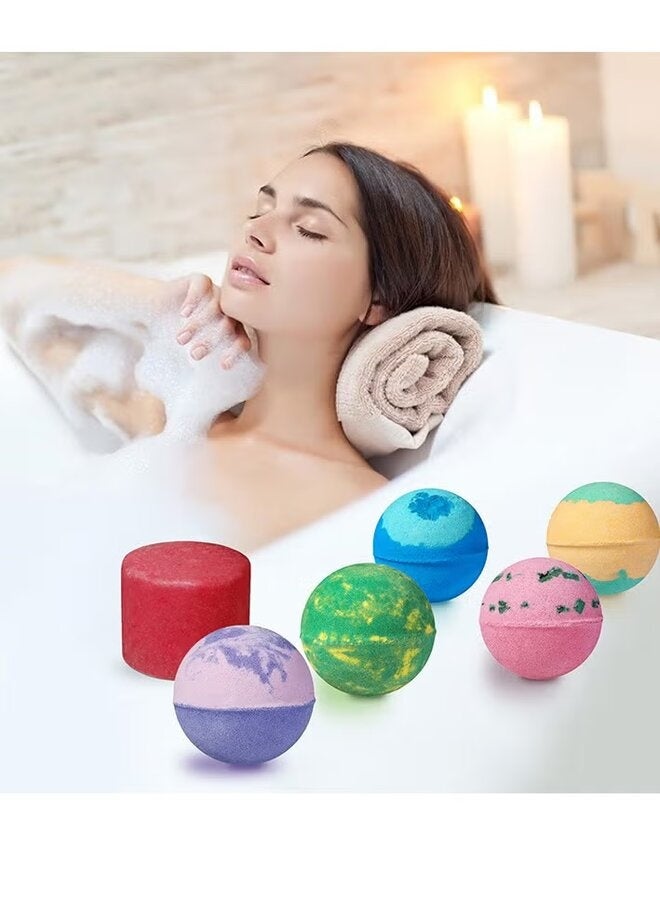 Scented Bath Bombs with Refreshing Scents & Skin Moisturizing Ingredients – Deep Hydration & Luxurious Relaxation Experience – Infused with Shea Butter & Coconut Oil – Suitable for All Skin Types(color may vary) - Image 3