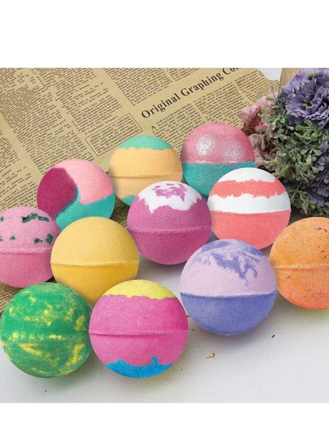 Scented Bath Bombs with Refreshing Scents & Skin Moisturizing Ingredients – Deep Hydration & Luxurious Relaxation Experience – Infused with Shea Butter & Coconut Oil – Suitable for All Skin Types(color may vary) - Image 2