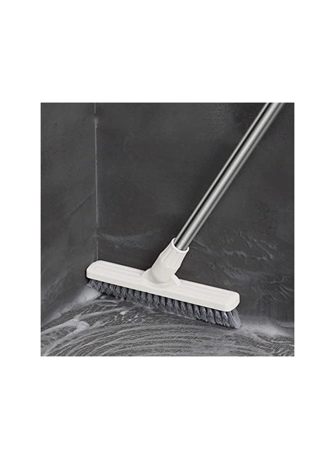 GEDUORIE Floor Scrub Cleaning Brush with Long Handle Stiff Bristles Bathroom Tub and Tile Scrubber Cleaning for Hard to Reach Areas Adjustable 48.8inch Long Handle for High Places  - Image 1