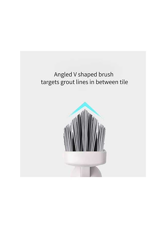 GEDUORIE Floor Scrub Cleaning Brush with Long Handle Stiff Bristles Bathroom Tub and Tile Scrubber Cleaning for Hard to Reach Areas Adjustable 48.8inch Long Handle for High Places  - Image 2