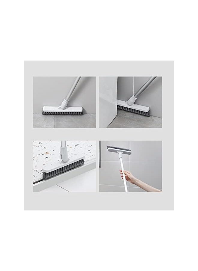 GEDUORIE Floor Scrub Cleaning Brush with Long Handle Stiff Bristles Bathroom Tub and Tile Scrubber Cleaning for Hard to Reach Areas Adjustable 48.8inch Long Handle for High Places  - Image 4