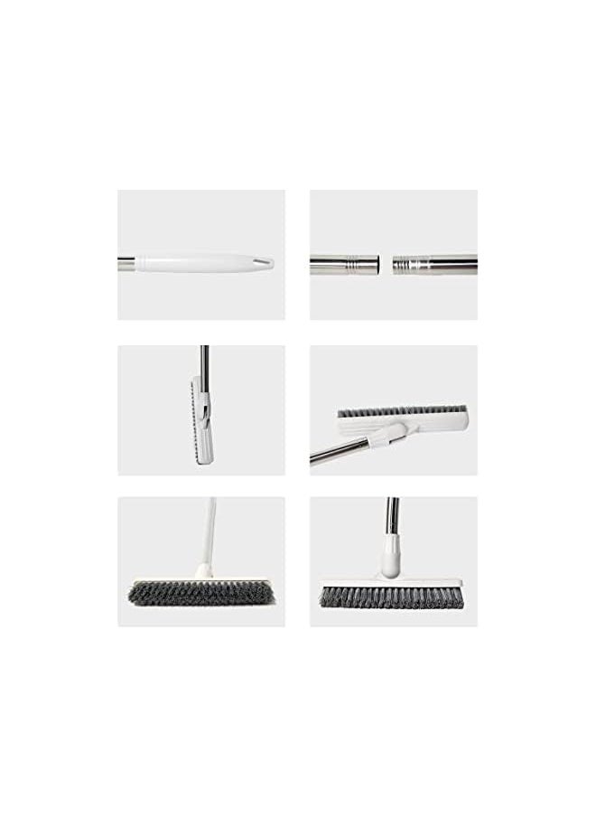 GEDUORIE Floor Scrub Cleaning Brush with Long Handle Stiff Bristles Bathroom Tub and Tile Scrubber Cleaning for Hard to Reach Areas Adjustable 48.8inch Long Handle for High Places  - Image 3