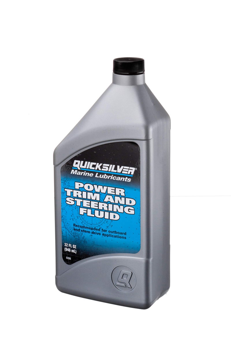 Quicksilver 858075Q01 Power Trim and Steering Fluid, 32 oz - Image 1