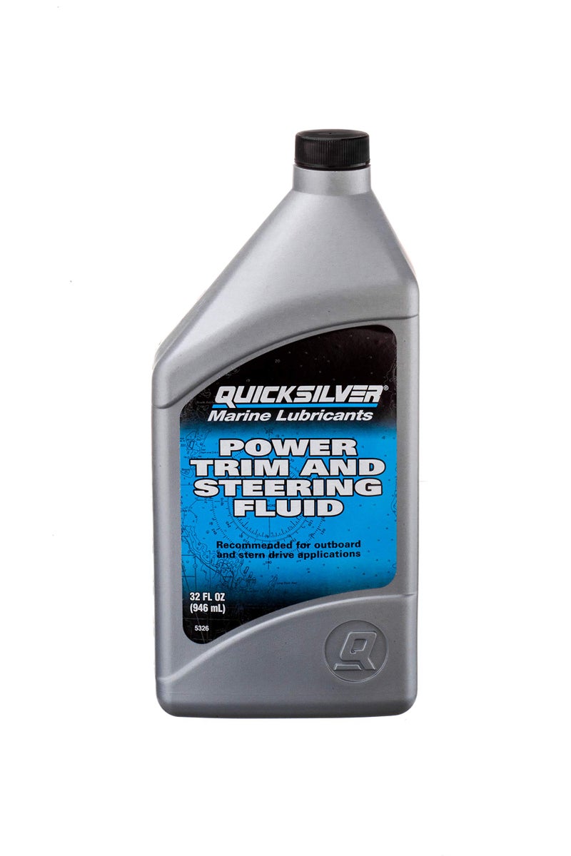 Quicksilver 858075Q01 Power Trim and Steering Fluid, 32 oz - Image 2