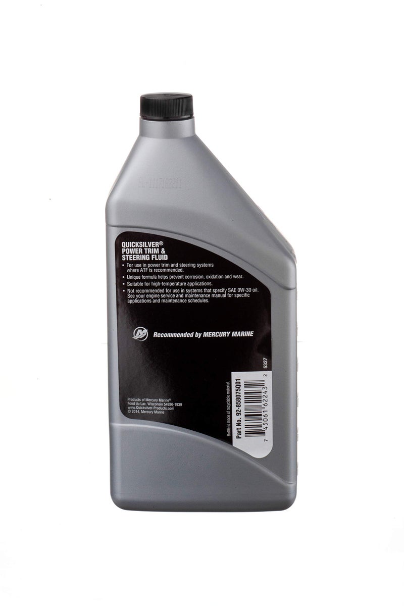 Quicksilver 858075Q01 Power Trim and Steering Fluid, 32 oz - Image 4