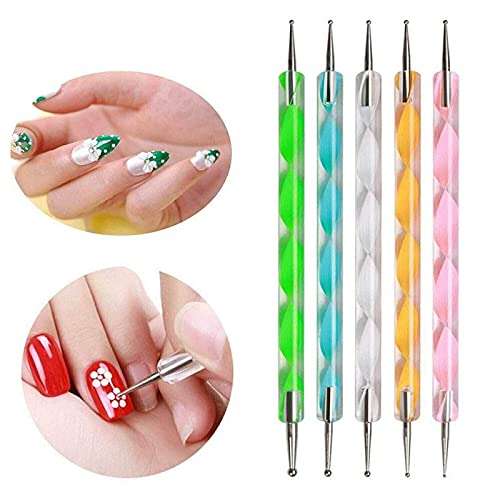 Belicia 20 Pcs Nail Art Gel Design Pen Painting Polish Brush Dotting Drawing Tools Set - Image 3