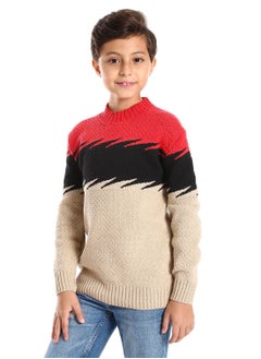 Caesar Wool Boys Pullover With Multi Design  - Image 2