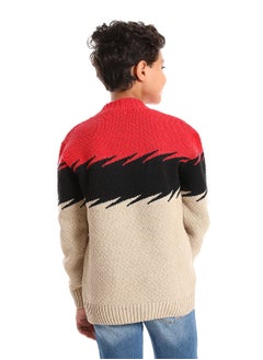 Caesar Wool Boys Pullover With Multi Design  - Image 4