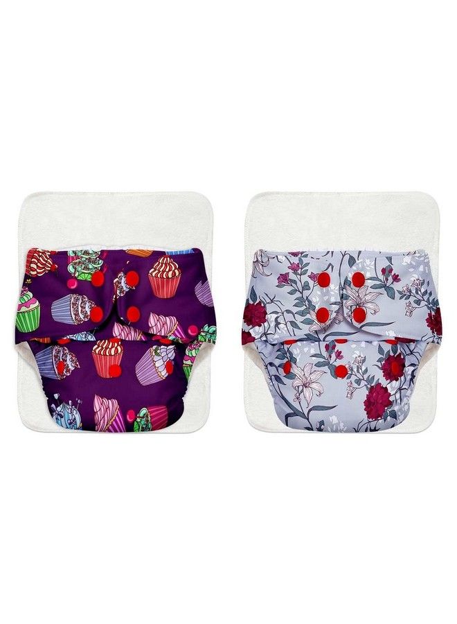 Superbottoms Basic Pack Of 4 (2 Shell + 2Pad) Cloth Diaper For Baby With Quick Dry Pad; Washable & Reusable Cotton Diaper ; Rash Free Side Leakage Proof ; 0 3 Y ; Freesize ; Adjustable ; Reduces Rash ; Assorted - Image 2