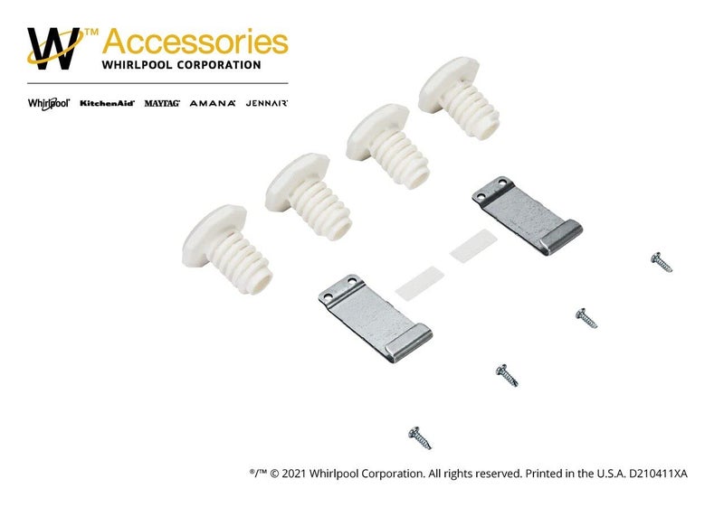 ويرلبول مجموعة المكدس W10869845 من ويرلبول للمجفف القياسي والطويل - Image 2