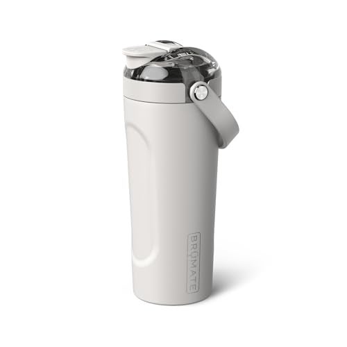 BrÃ¼Mate BrMate MultiShaker Blender Shaker Bottle 100 Leakproof Insulated Stainless Steel Pre Workout and Protein Shaker Bottle for the Gym 25oz Dune - Image 1