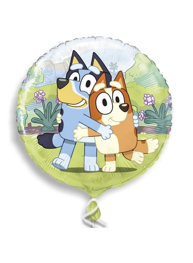 Unique Bluey Round Multicolor Foil Balloon - 18" | Premium Quality & Reusable - Perfect for Celebrations & Kids Parties (1 Count Pack) - Image 1