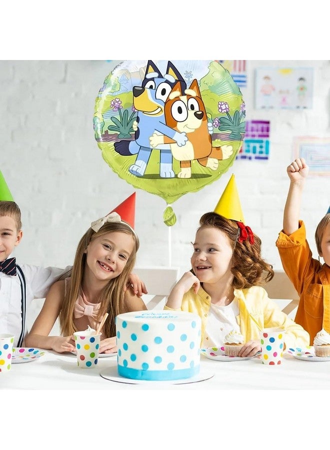 Unique Bluey Round Multicolor Foil Balloon - 18" | Premium Quality & Reusable - Perfect for Celebrations & Kids Parties (1 Count Pack) - Image 4