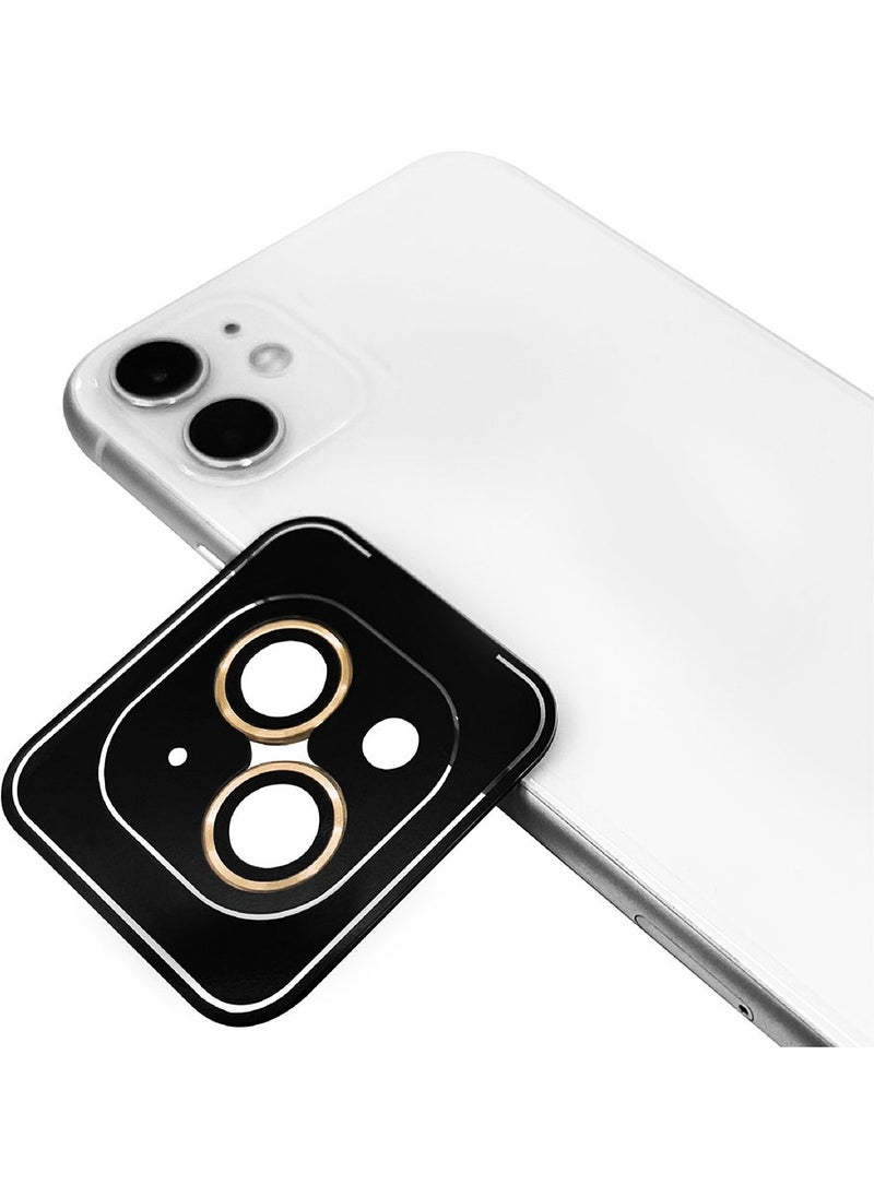 Rona Store iPhone 12 Compatible Zore Cl-09 Camera Lens Protector-Gold 