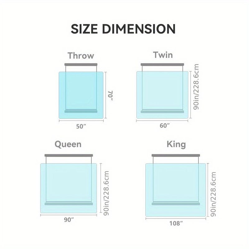 ASFELA Ultra Soft Double Sided Cooling Blanket Breathable Lightweight Durable Hot Sleeper Home Office Dorm Room Decor Spring Summer Bed Blanket Travel Car Use Machine Washable Vanilla Ice Cream 90x90 Inches - Image 4